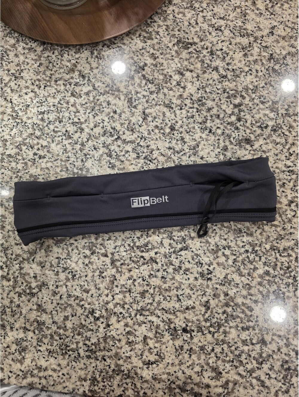 FlipBelt Classic Running Waist Pack Belt Gray Pocket Phone Key Clip